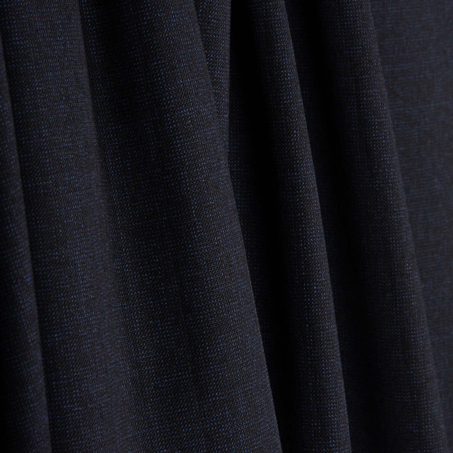 Marineblau-schwarz melierte Wolle Elegance - Ribes y Casals