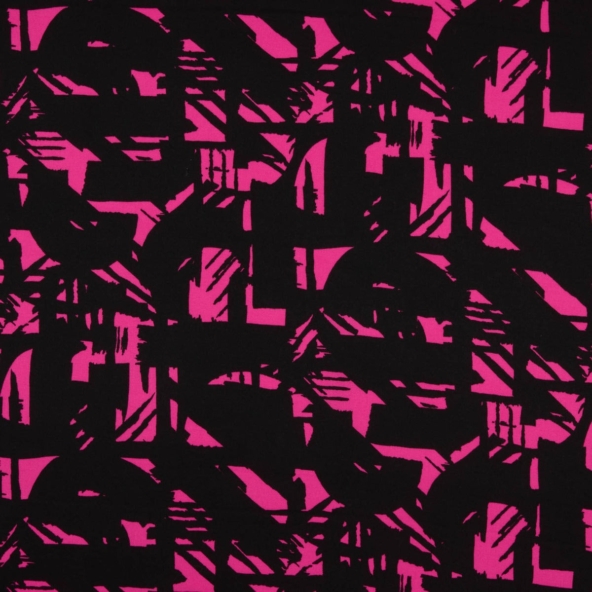 Voile Baumwolle Graffiti Fuchsia 100 x 145 cm - Ribes y Casals