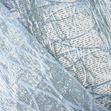 Weicher blauer Tüll mit Pailletten und Fransen - Ribes y Casals