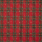 Weihnachten Tartan Popeline Goldene Sterne - Ribes y Casals
