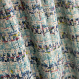 Tweed Lurex Aqua Grün - Ribes y Casals