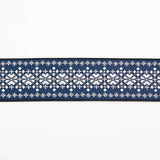 Ausgefallenes Jacquardband Marine - Ribes y Casals