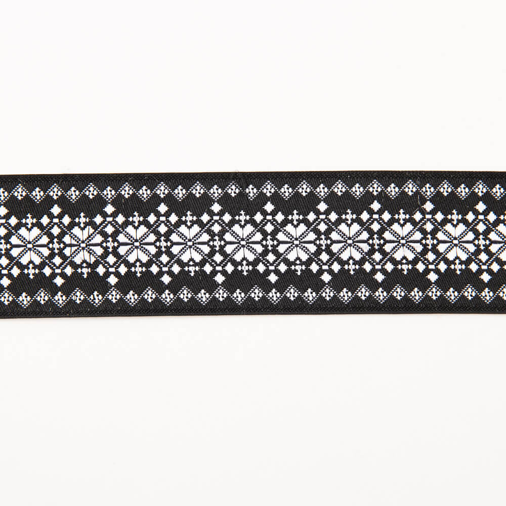 Fancy Jacquardband Schwarz - Ribes y Casals