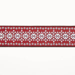 Kastanienbraunes Jacquard-Schmuckband - Ribes y Casals