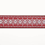 Kastanienbraunes Jacquard-Schmuckband - Ribes y Casals