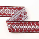 Kastanienbraunes Jacquard-Schmuckband - Ribes y Casals