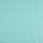 Polka Dot Bedruckter Perkal Weiß Aqua Grün - Ribes y Casals