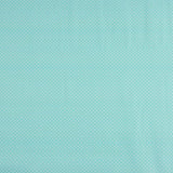 Polka Dot Bedruckter Perkal Weiß Aqua Grün - Ribes y Casals
