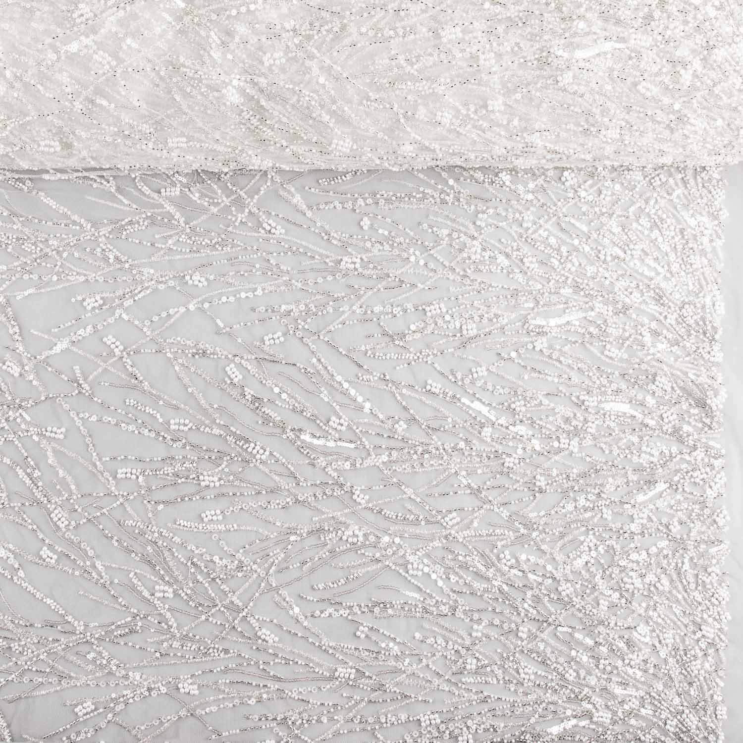 Brautkleid aus weißem Tüll mit Strass und Zweigen im Farbverlauf – Elegance - Ribes y Casals