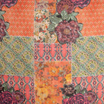 Gaze Bambula Lurex bedruckt Patchwork Boho Coralia - Ribes y Casals