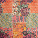 Gaze Bambula Lurex bedruckt Patchwork Boho Coralia - Ribes y Casals