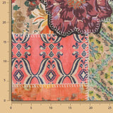 Gaze Bambula Lurex bedruckt Patchwork Boho Coralia - Ribes y Casals