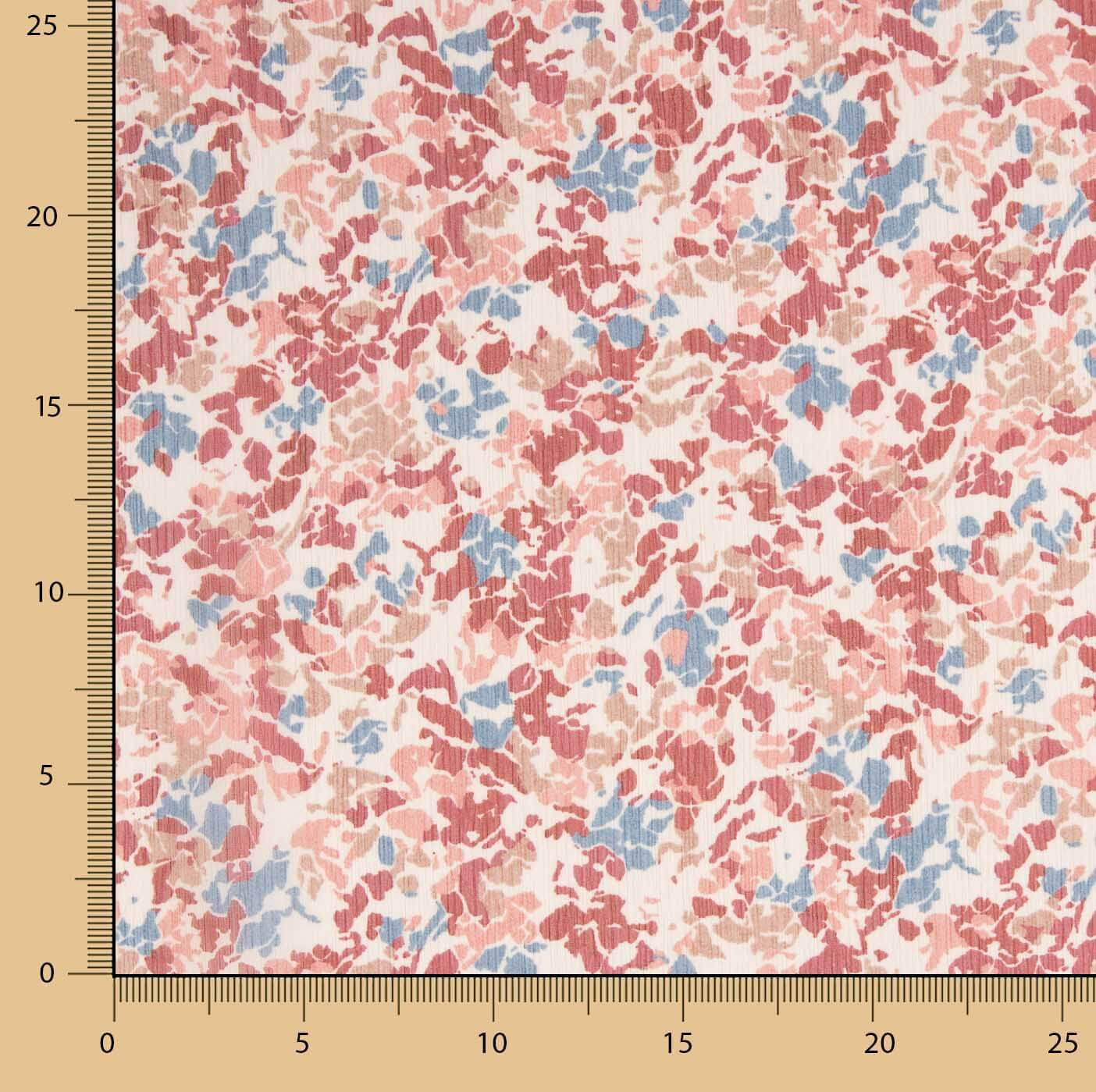 Bambula-Gaze mit Aquarell-Blumenmuster - Ribes y Casals