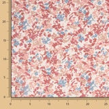 Bambula-Gaze mit Aquarell-Blumenmuster - Ribes y Casals