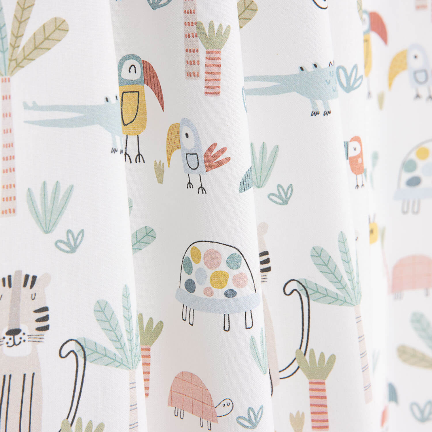 Jungle Kids Bedruckter Perkal - Ribes y Casals