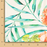Bedruckter Satin Tropic Ecru - Ribes y Casals