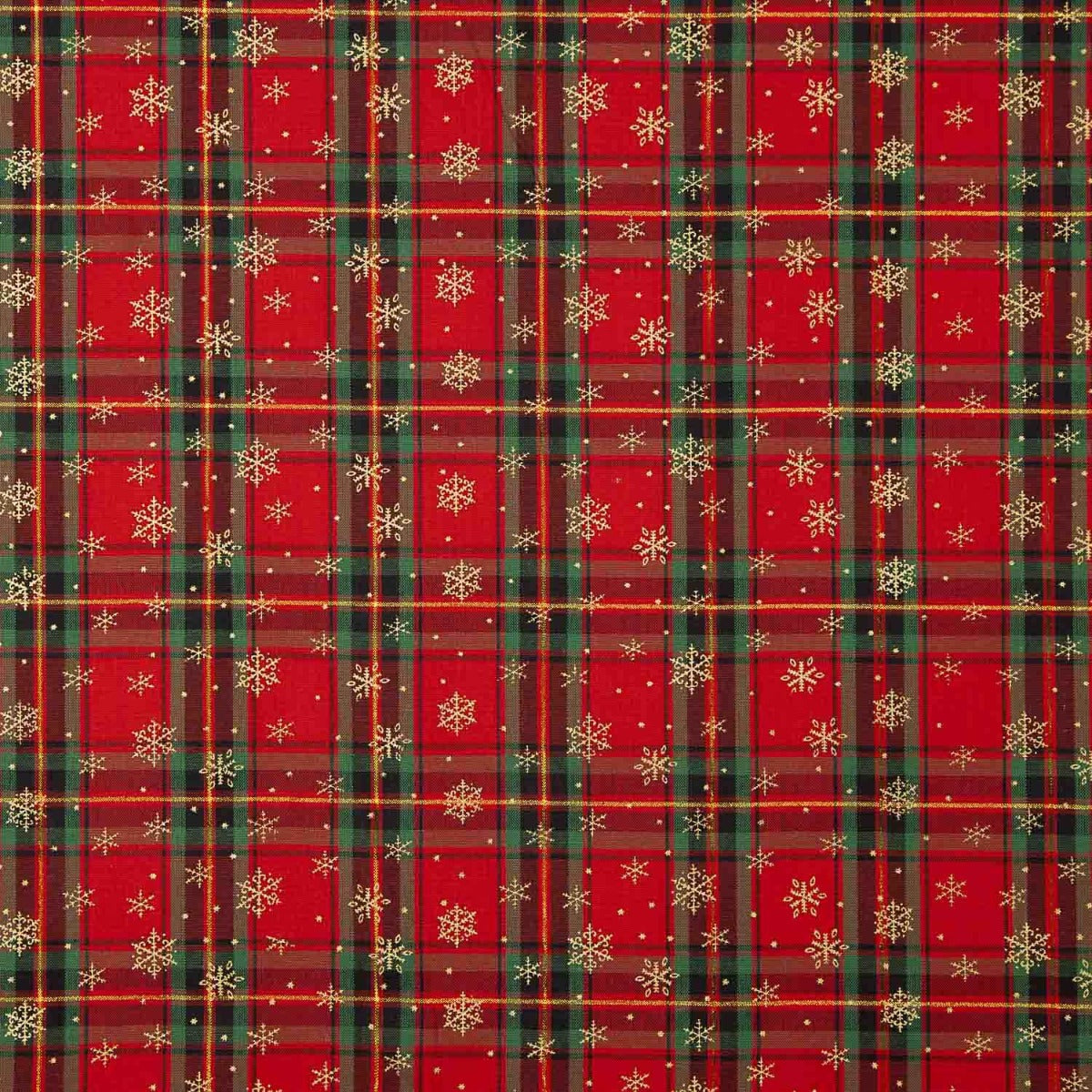 Tartan Goldflake Weihnachten Popeline - Ribes y Casals