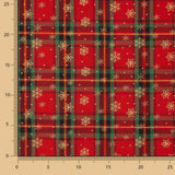 Tartan Goldflake Weihnachten Popeline - Ribes y Casals
