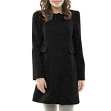 Tweed Wool Boucle Schwarz - Ribes y Casals