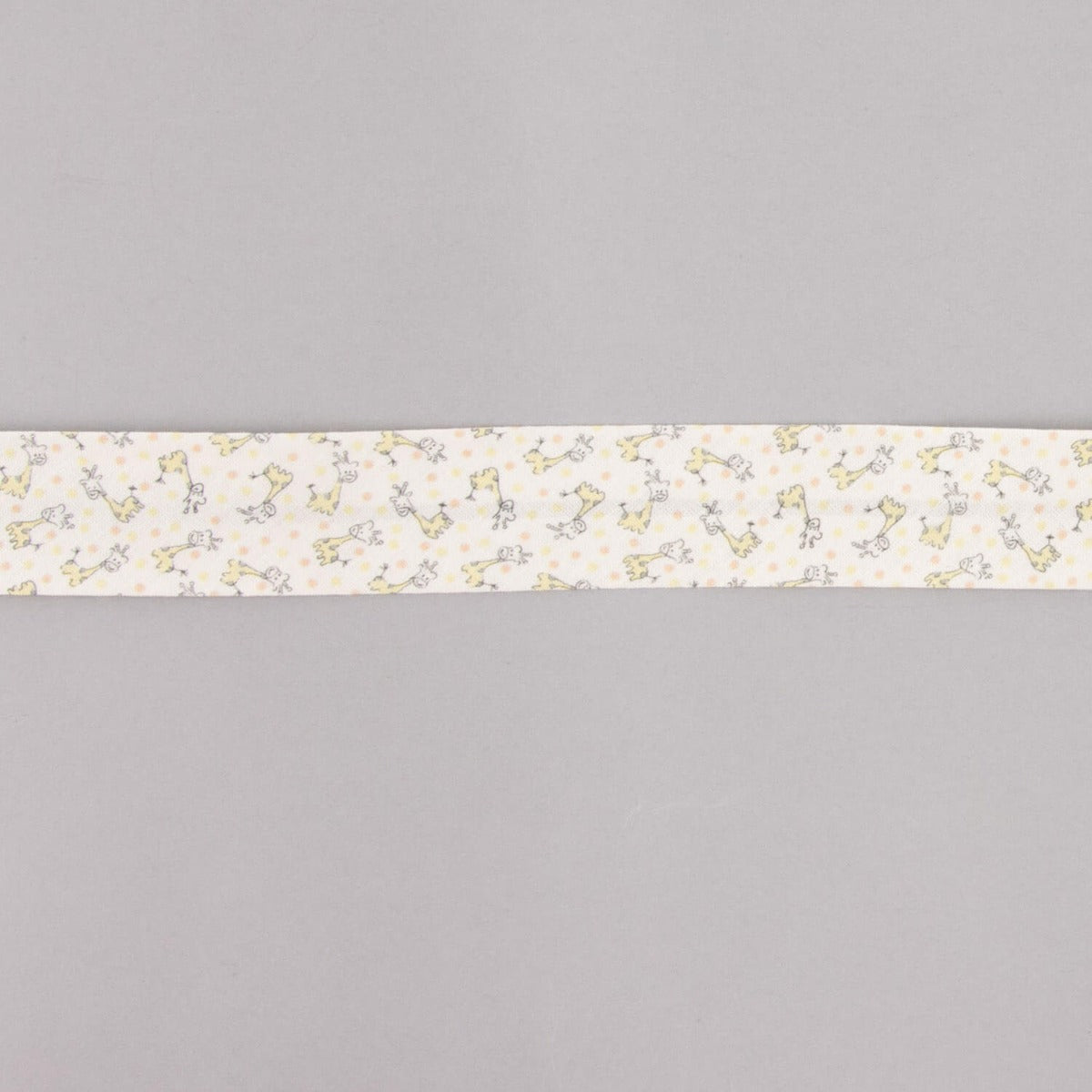 Bias Tape Giraffen Orange-Cream 30mm - Ribes y Casals