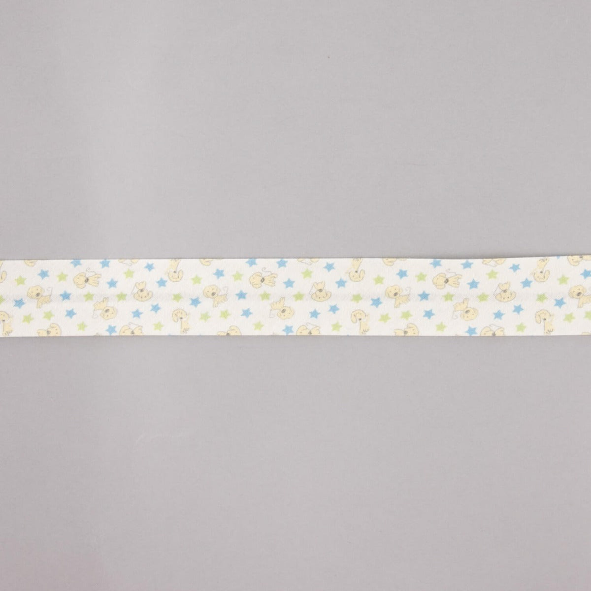 Bias Tape Doggy Stars Blau-Grün 18 mm - Ribes y Casals