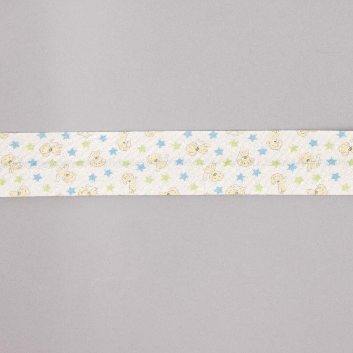 Bias Tape Doggy Stars Blau-Grün 30mm - Ribes y Casals