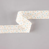Bias Tape Doggy Stars Blau-Orange 18 mm - Ribes y Casals