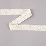 Bias Tape Doggy Stars Blau-Orange 18 mm - Ribes y Casals