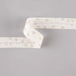 Bias Tape Piggies und Katzen Rosa-Creme 30mm - Ribes y Casals