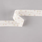 Bias Tape Piggies und Katzen Rosa-Creme 30mm - Ribes y Casals