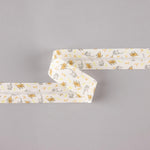 Bias Tape Schweine und Katzen Orange-Grau 18 mm - Ribes y Casals