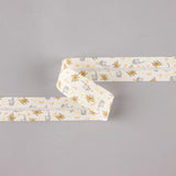 Bias Tape Schweine und Katzen Orange-Grau 18 mm - Ribes y Casals
