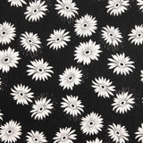 Bambula-Gaze mit Gänseblümchen, schwarz und weiß - Ribes y Casals