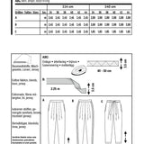 Schnittmuster Burda 6110 Hose - Ribes y Casals