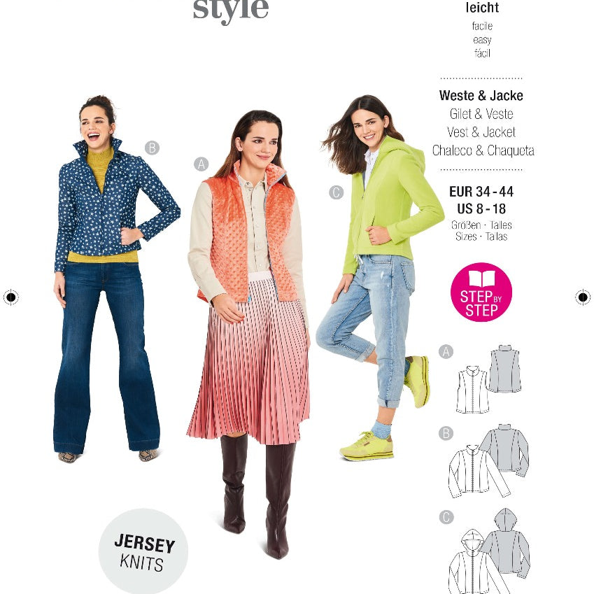 Schnittmuster Burda 6114 Weste und Jacke - Ribes y Casals