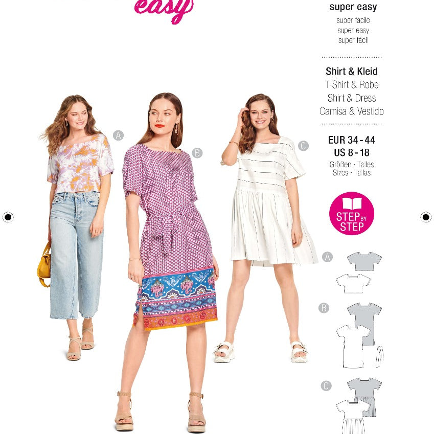 Burda Schnittmuster 6117 Hemd und Kleid - Ribes y Casals