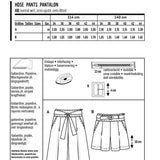 Schnittmuster Burda 6138 Rock und Hose - Ribes y Casals