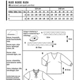 Schnittmuster Burda 6146 Blusen - Ribes y Casals