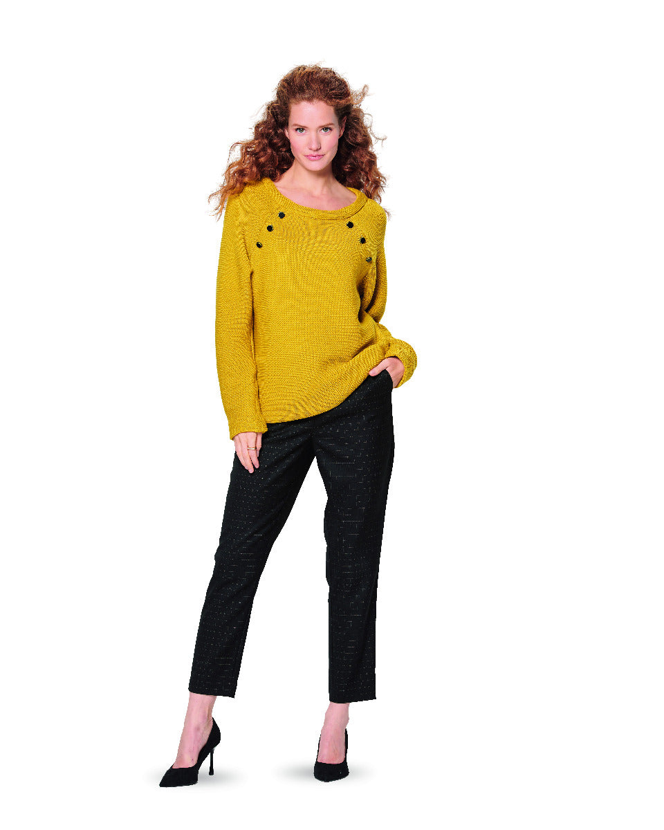 Schnittmuster Burda 6151 Pullover - Ribes y Casals