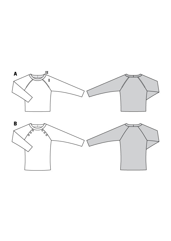 Schnittmuster Burda 6151 Pullover - Ribes y Casals