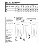 Schnittmuster Burda 6152 Hose - Ribes y Casals