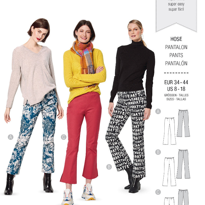 Schnittmuster Burda 6152 Hose - Ribes y Casals