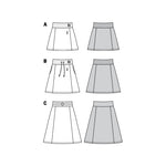 Schnittmuster Burda 6154 Rock - Ribes y Casals
