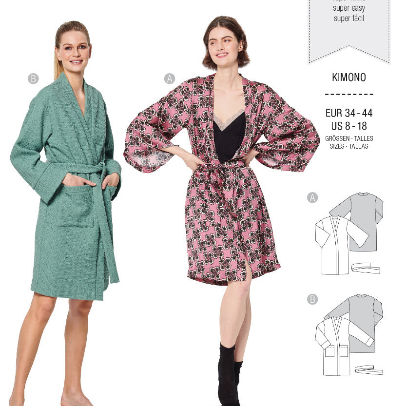 Schnittmuster Burda 6161 Kimono - Ribes y Casals