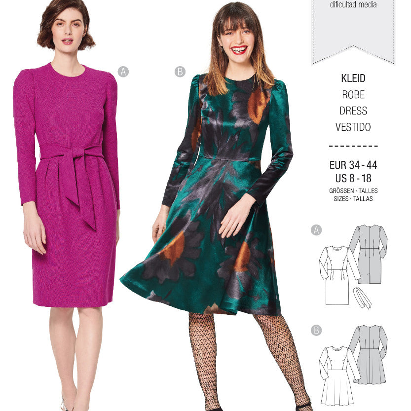 Schnittmuster Burda 6164 Kleid - Ribes y Casals
