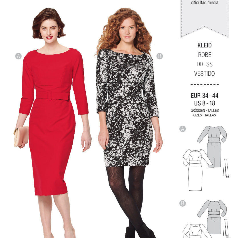 Schnittmuster Burda 6165 Kleid - Ribes y Casals