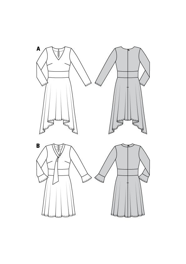 Schnittmuster Burda 6176 Kleid - Ribes y Casals