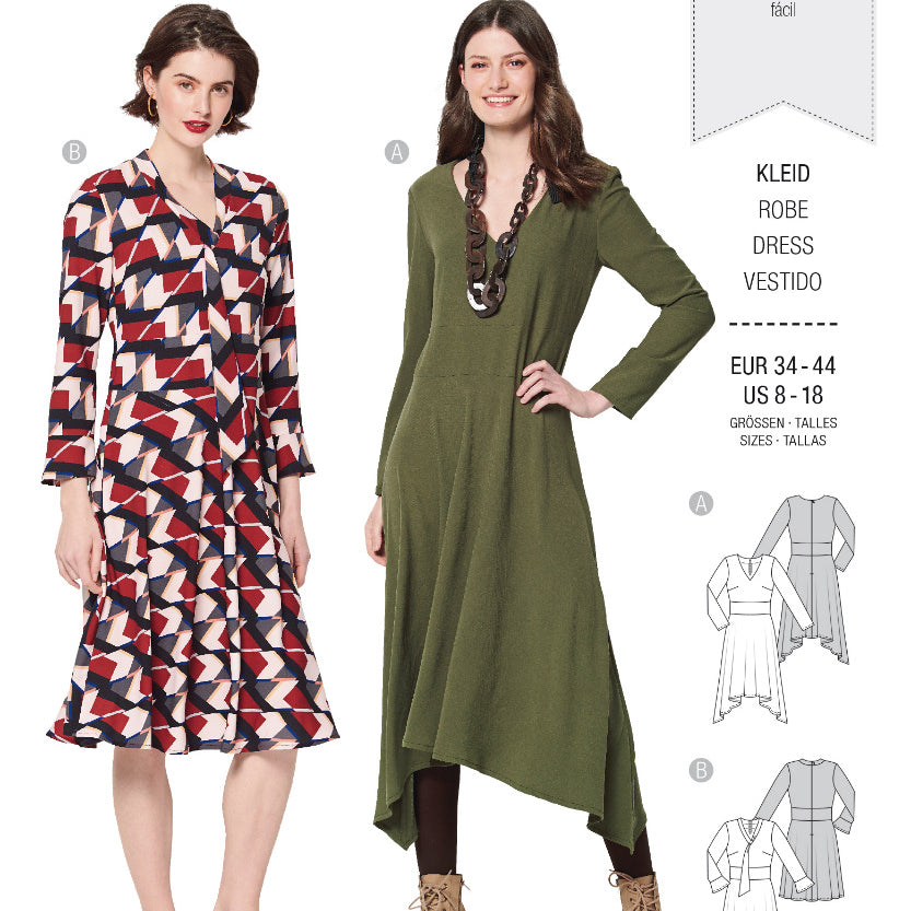 Schnittmuster Burda 6176 Kleid - Ribes y Casals