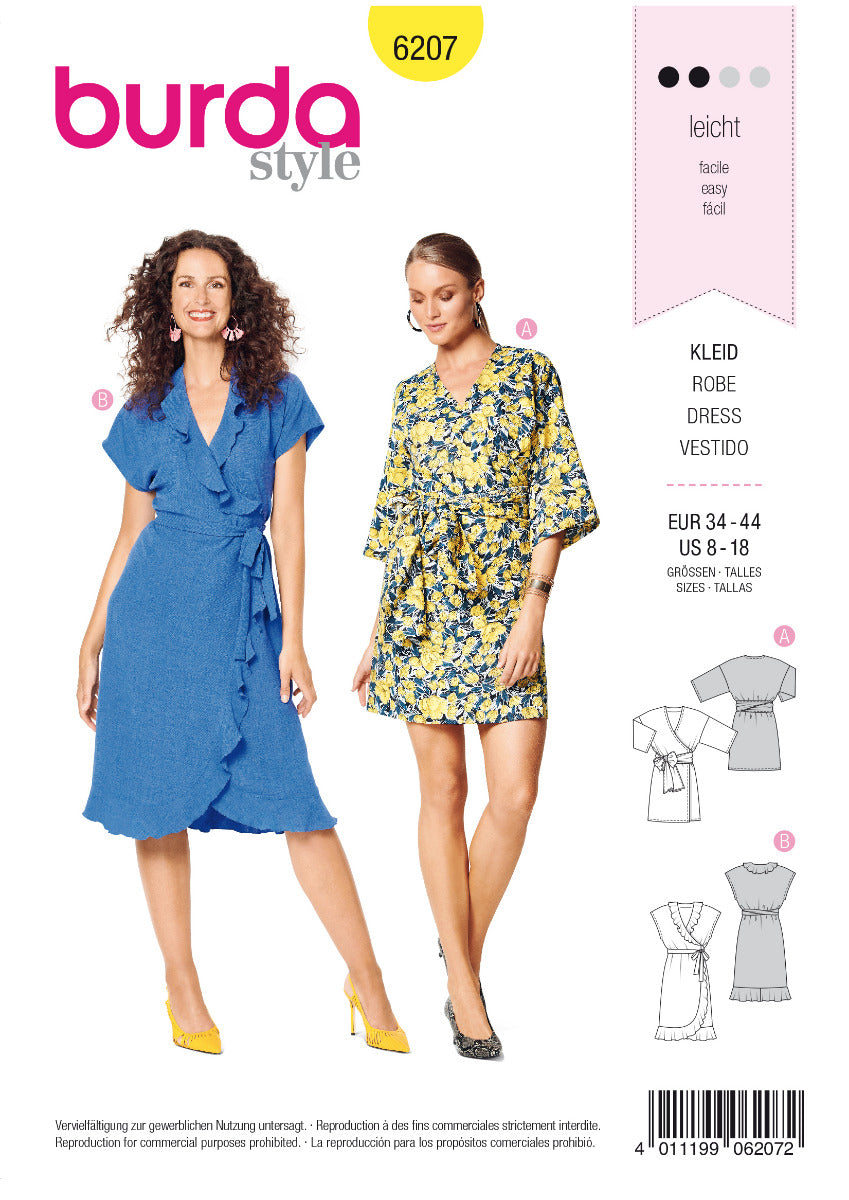 Schnittmuster Burda 6207 Kleid - Ribes y Casals