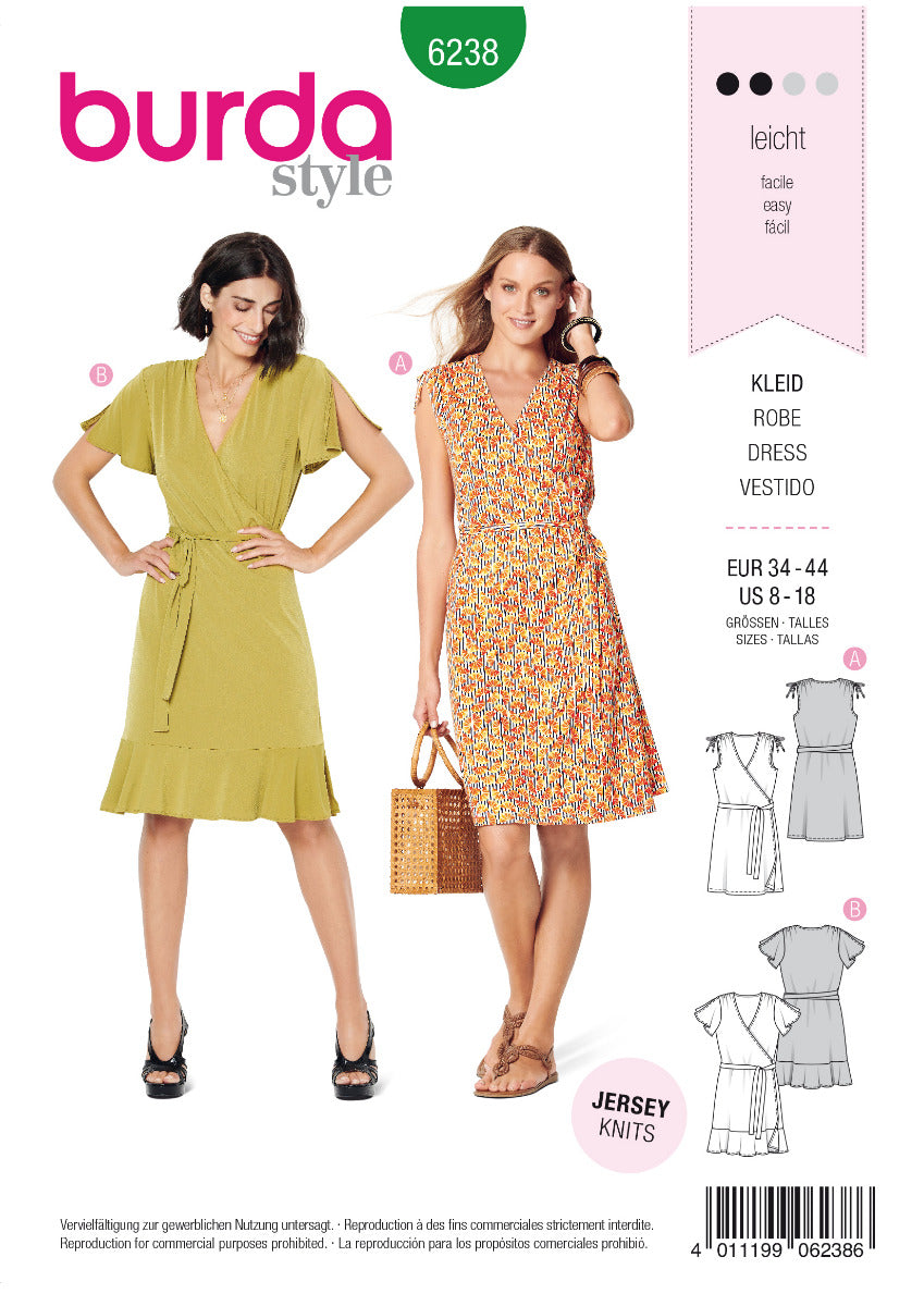 Schnittmuster Burda 6238 Kleid - Ribes y Casals